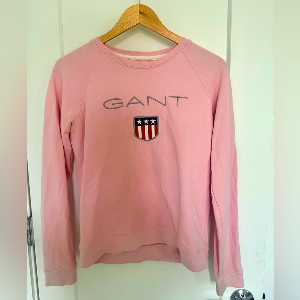 GANT Women's Pink Crew Neck Sweater